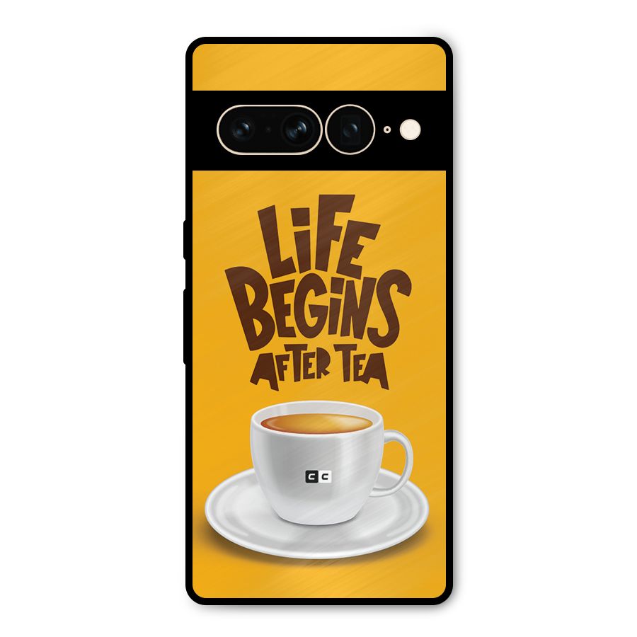 Begins After Tea Metal Back Case for Google Pixel 7 Pro