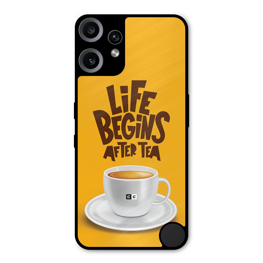 Begins After Tea Metal Back Case for Nothing CMF Phone 2 Pro