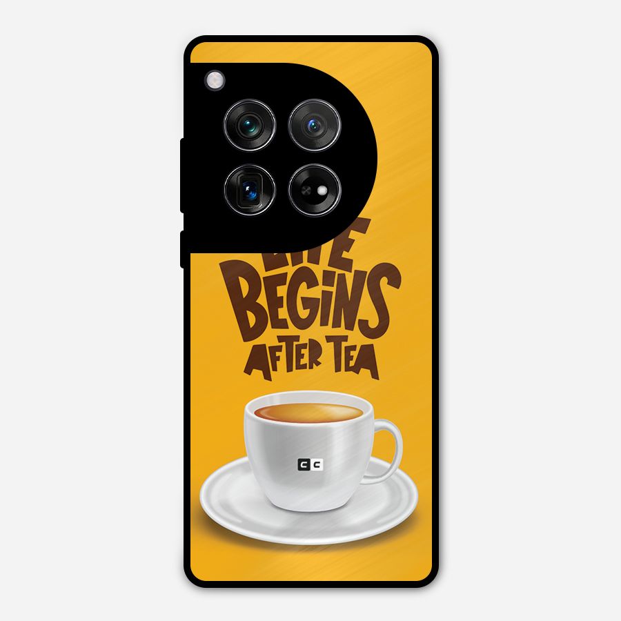 Begins After Tea Metal Back Case for OnePlus 12