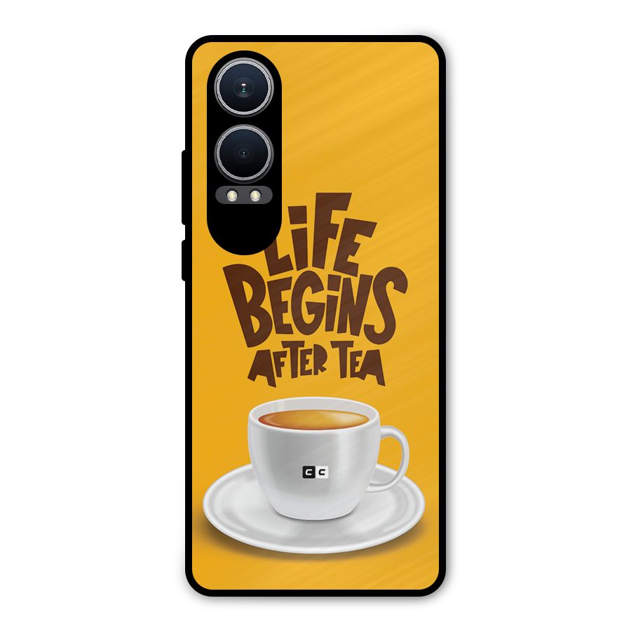 Begins After Tea Metal Back Case for OnePlus Nord CE4 Lite