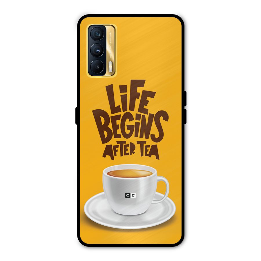 Begins After Tea Metal Back Case for Realme X7