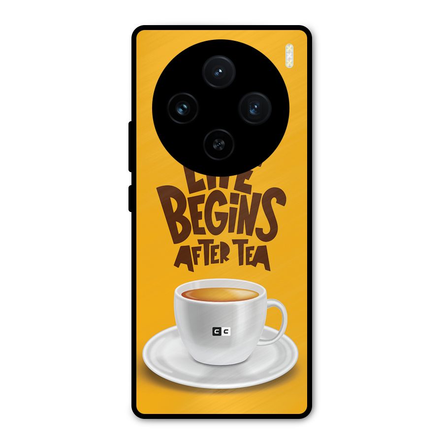 Begins After Tea Metal Back Case for Vivo X100