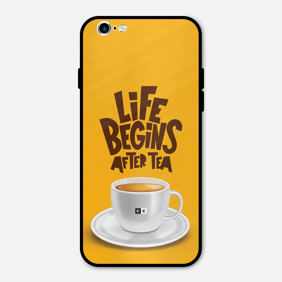 Begins After Tea Metal Back Case for iPhone 6 6s