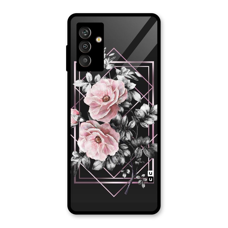 Beguilling Pink Floral Glass Back Case for Galaxy M13