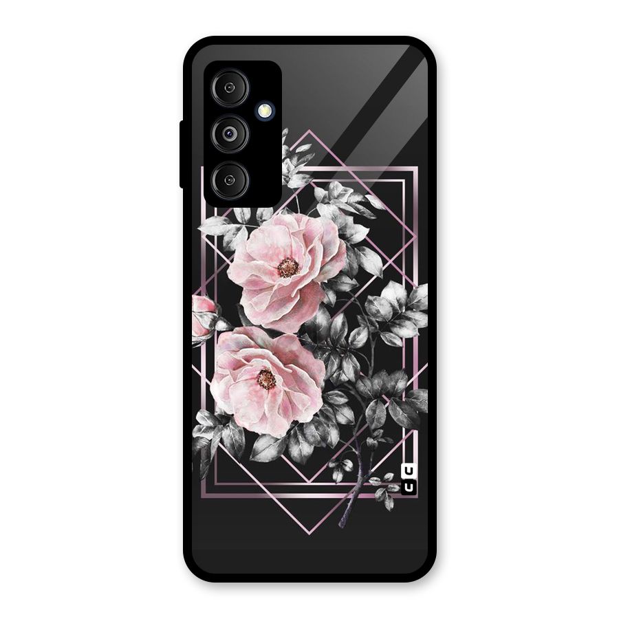 Beguilling Pink Floral Glass Back Case for Galaxy M14 5G