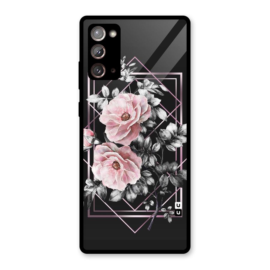 Beguilling Pink Floral Glass Back Case for Galaxy Note 20