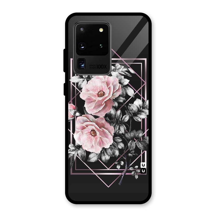 Beguilling Pink Floral Glass Back Case for Galaxy S20 Ultra
