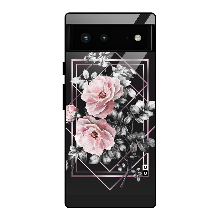 Beguilling Pink Floral Glass Back Case for Google Pixel 6