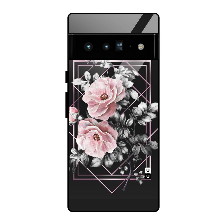 Beguilling Pink Floral Glass Back Case for Google Pixel 6 Pro