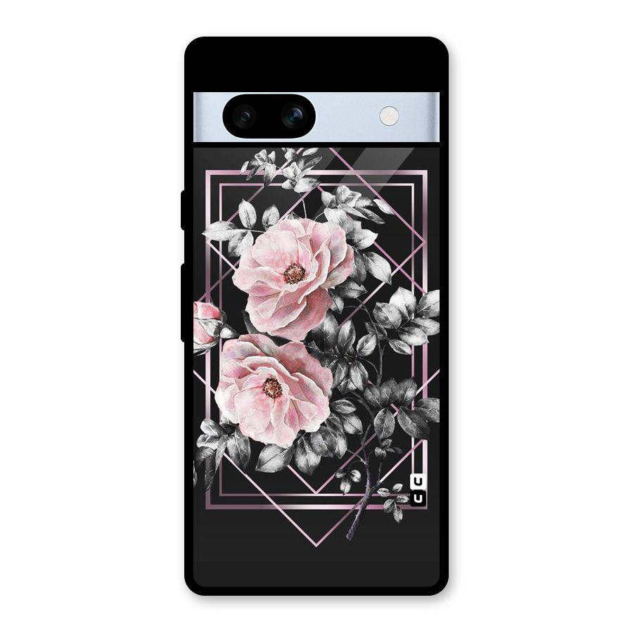 Beguilling Pink Floral Glass Back Case for Google Pixel 7a