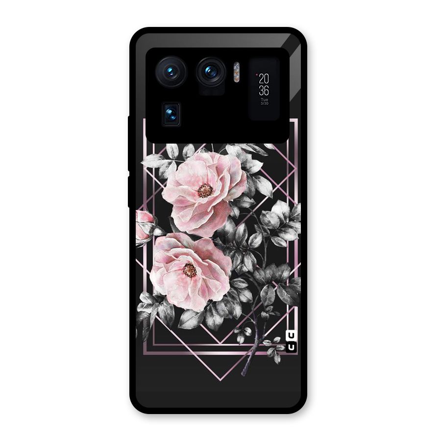 Beguilling Pink Floral Glass Back Case for Mi 11 Ultra