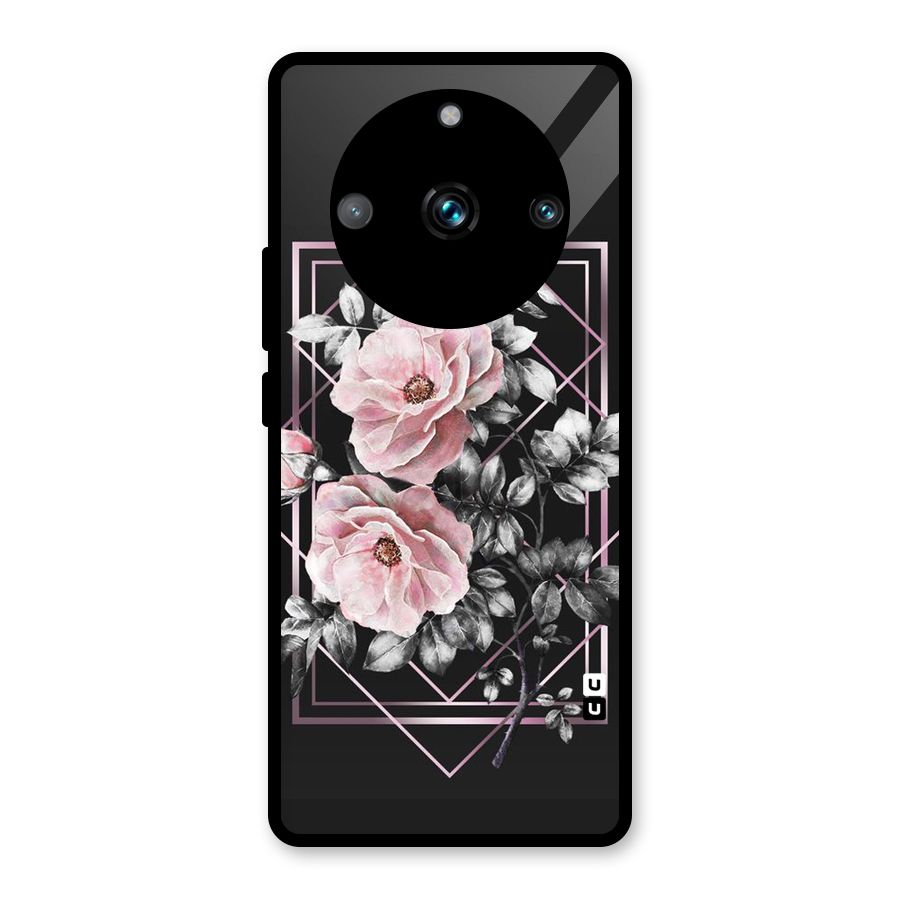 Beguilling Pink Floral Glass Back Case for Realme 11 Pro Plus