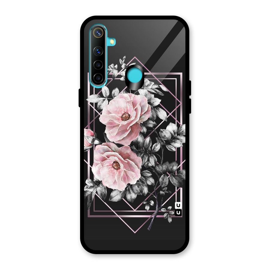 Beguilling Pink Floral Glass Back Case for Realme Narzo 10