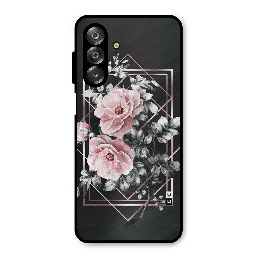 Beguilling Pink Floral Metal Back Case for Galaxy A26