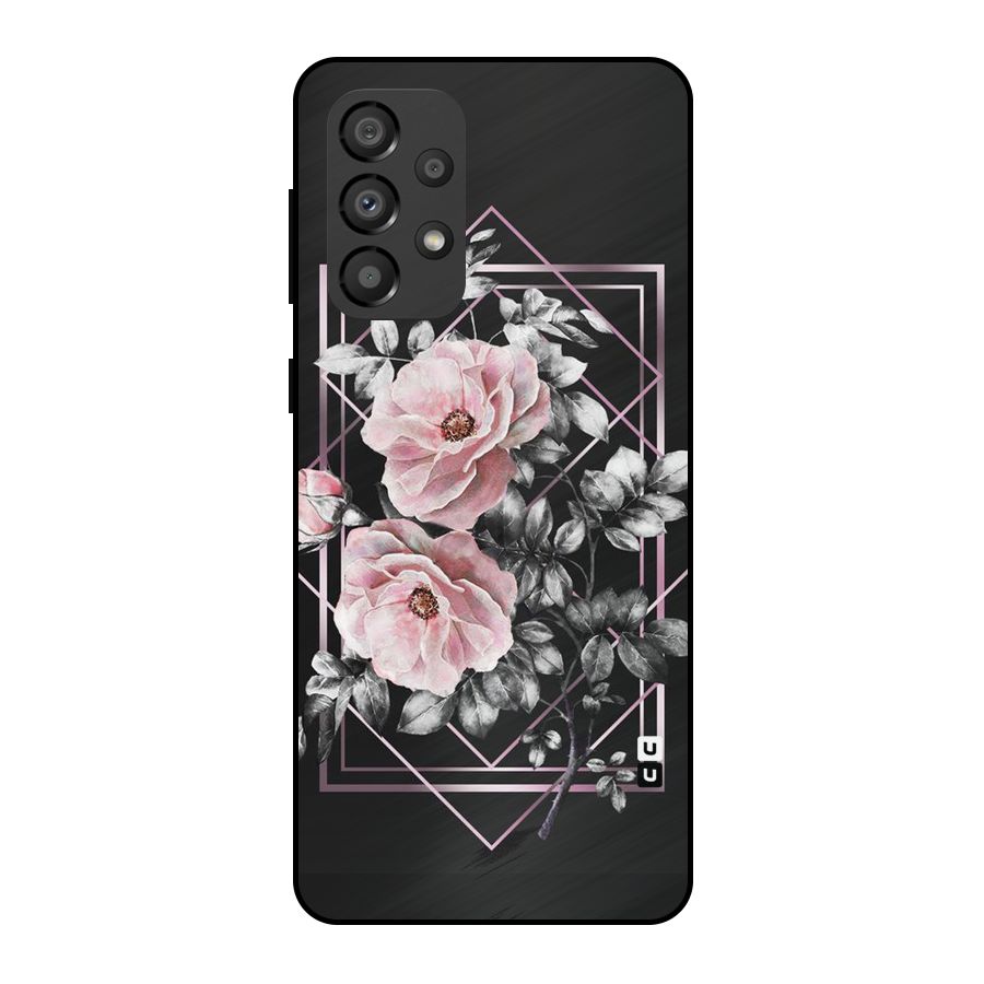 Beguilling Pink Floral Metal Back Case for Galaxy A33 5G