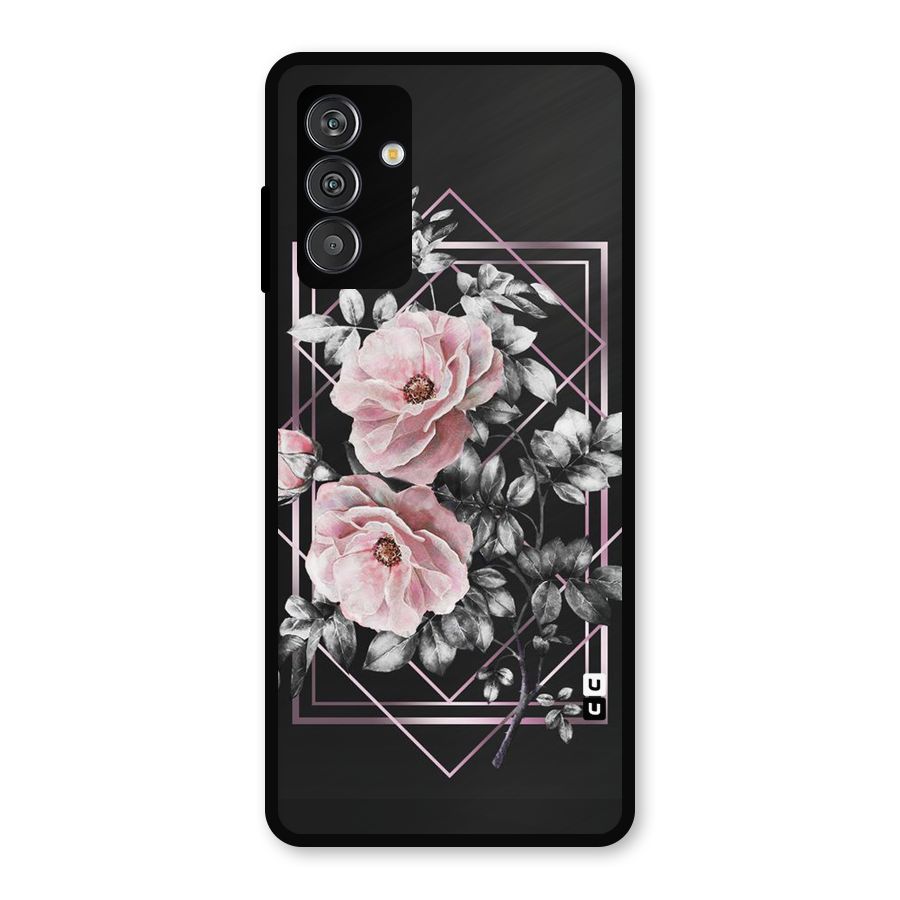 Beguilling Pink Floral Metal Back Case for Galaxy F13