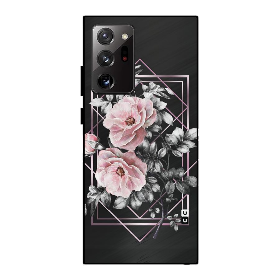 Beguilling Pink Floral Metal Back Case for Galaxy Note 20 Ultra