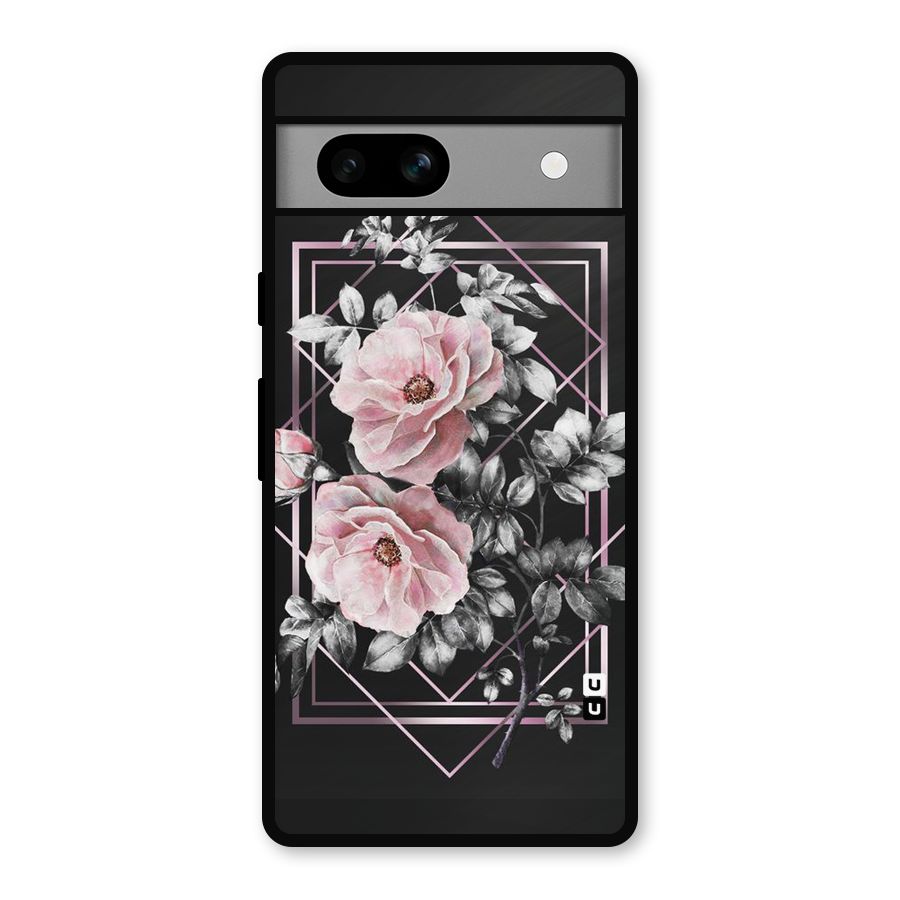 Beguilling Pink Floral Metal Back Case for Google Pixel 7a
