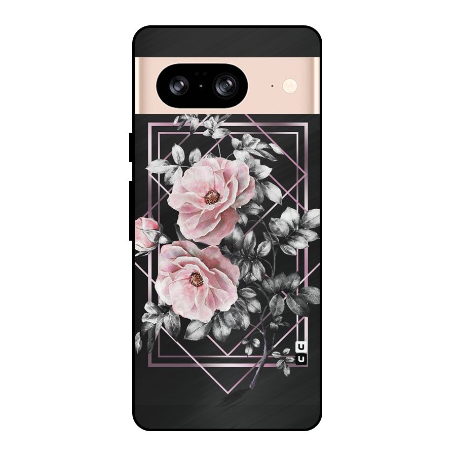 Beguilling Pink Floral Metal Back Case for Google Pixel 8