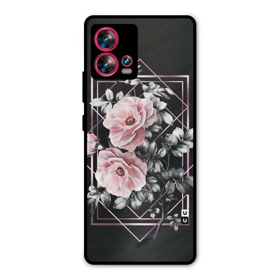 Beguilling Pink Floral Metal Back Case for Motorola Edge 30 Fusion