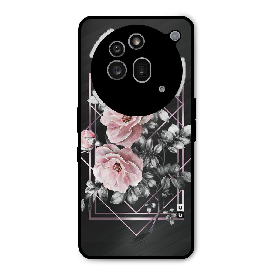 Beguilling Pink Floral Metal Back Case for Nothing Phone 3a Pro