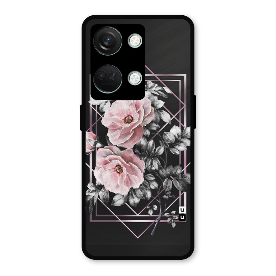 Beguilling Pink Floral Metal Back Case for OnePlus Nord 3