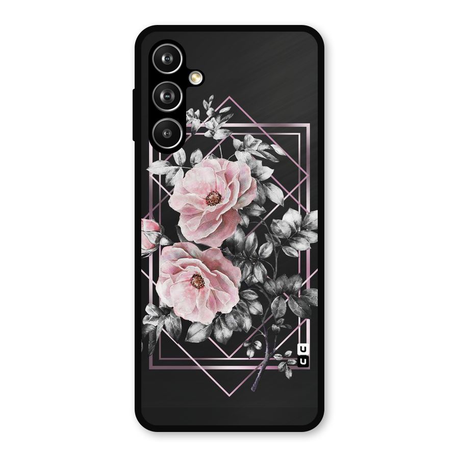 Beguilling Pink Floral Metal Back Case for Samsung Galaxy M54