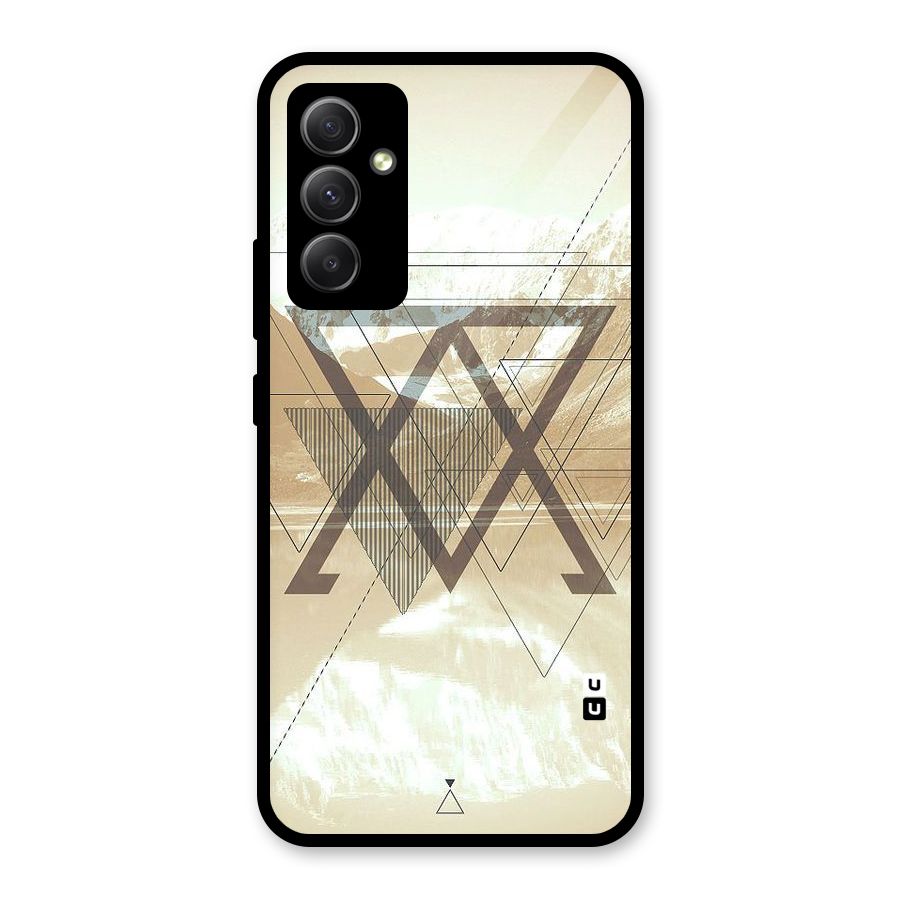 Beige View Glass Back Case for Galaxy A34