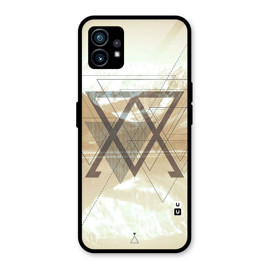 Beige View Glass Back Case for Nothing Phone 1