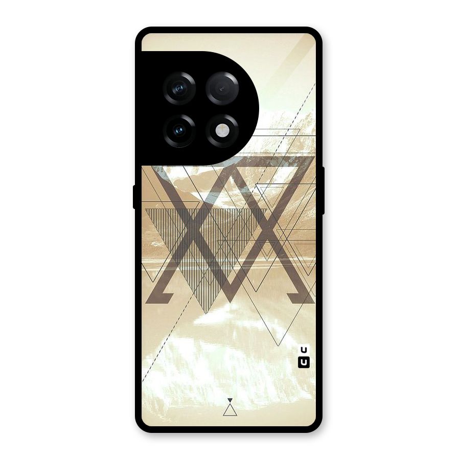 Beige View Glass Back Case for OnePlus 11R