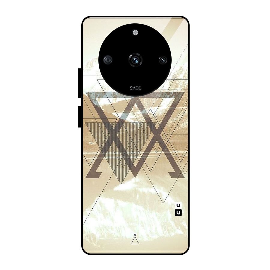 Beige View Glass Back Case for Realme Narzo 60 5G