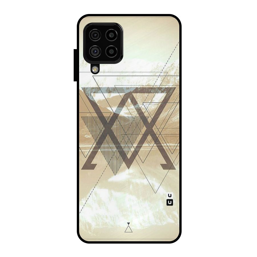 Beige View Metal Back Case for Galaxy A22 4G