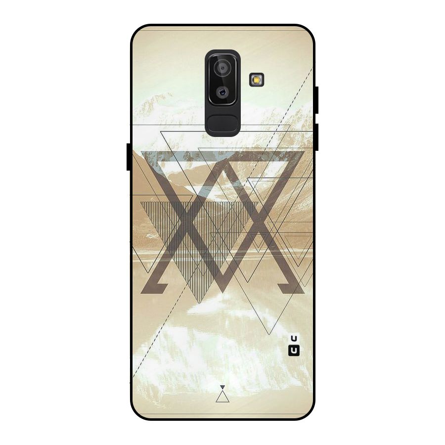 Beige View Metal Back Case for Galaxy J8