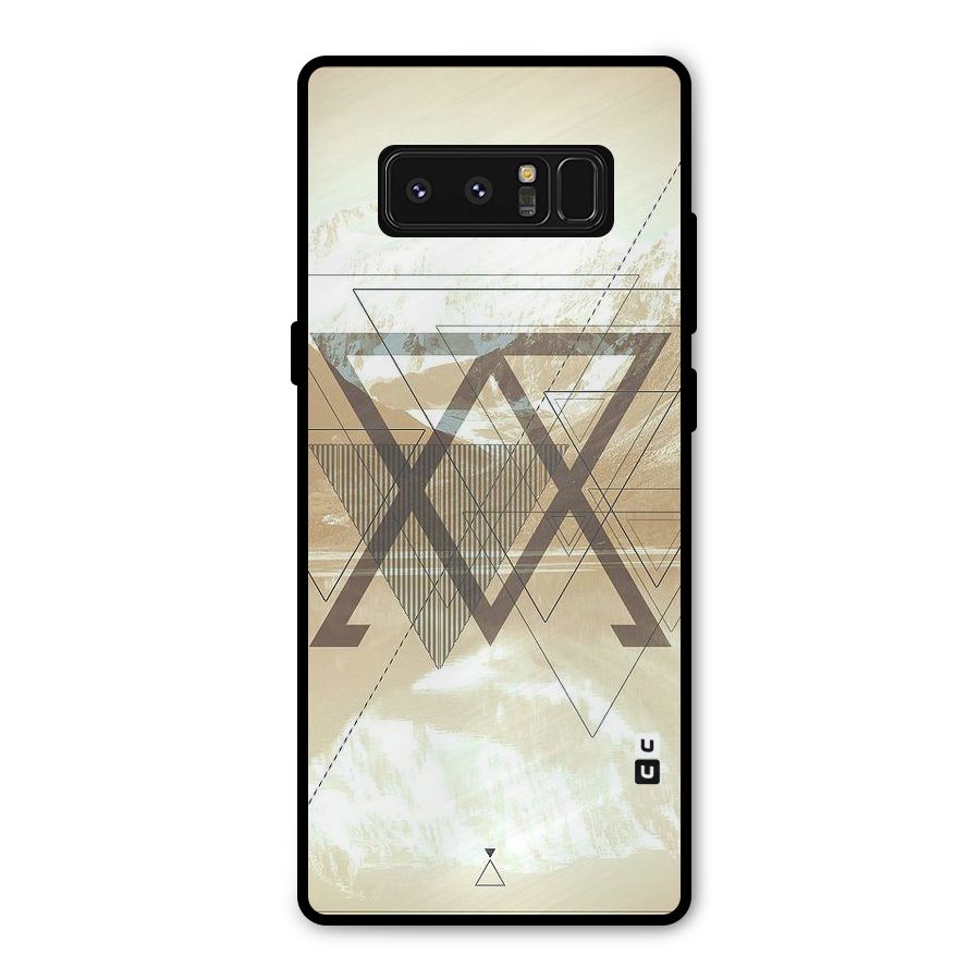 Beige View Metal Back Case for Galaxy Note 8