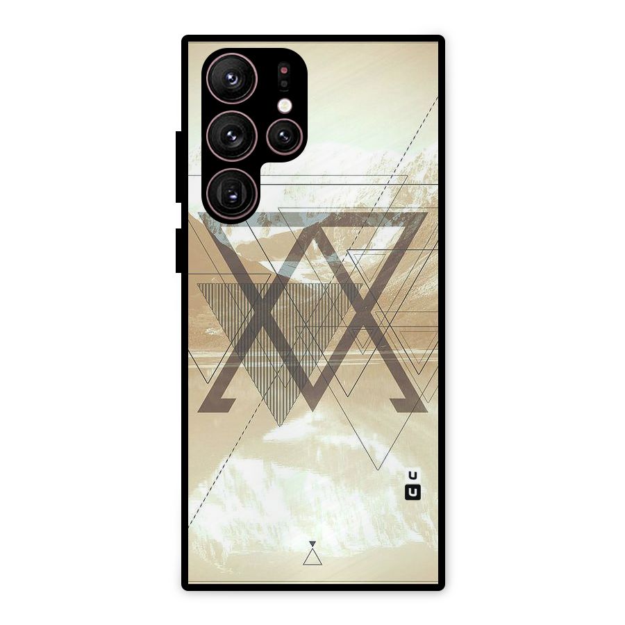 Beige View Metal Back Case for Galaxy S22 Ultra 5G