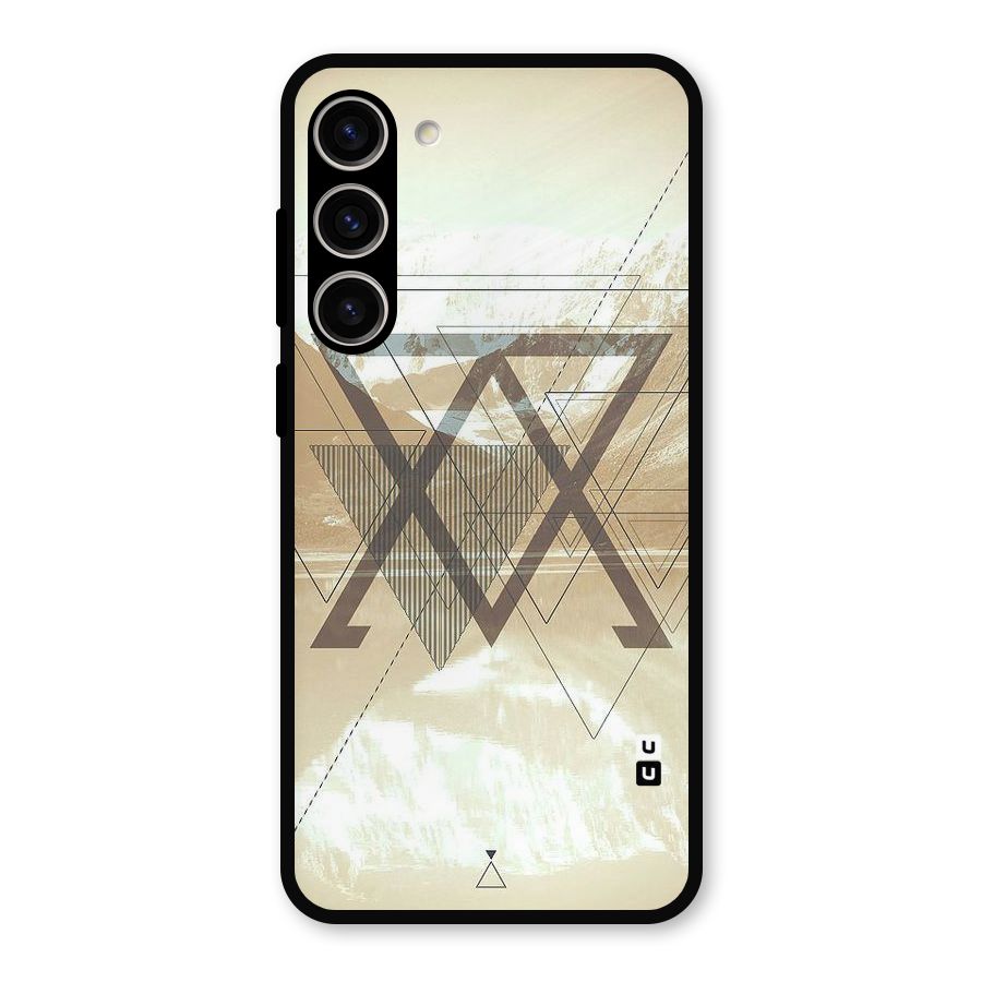 Beige View Metal Back Case for Galaxy S23 Plus