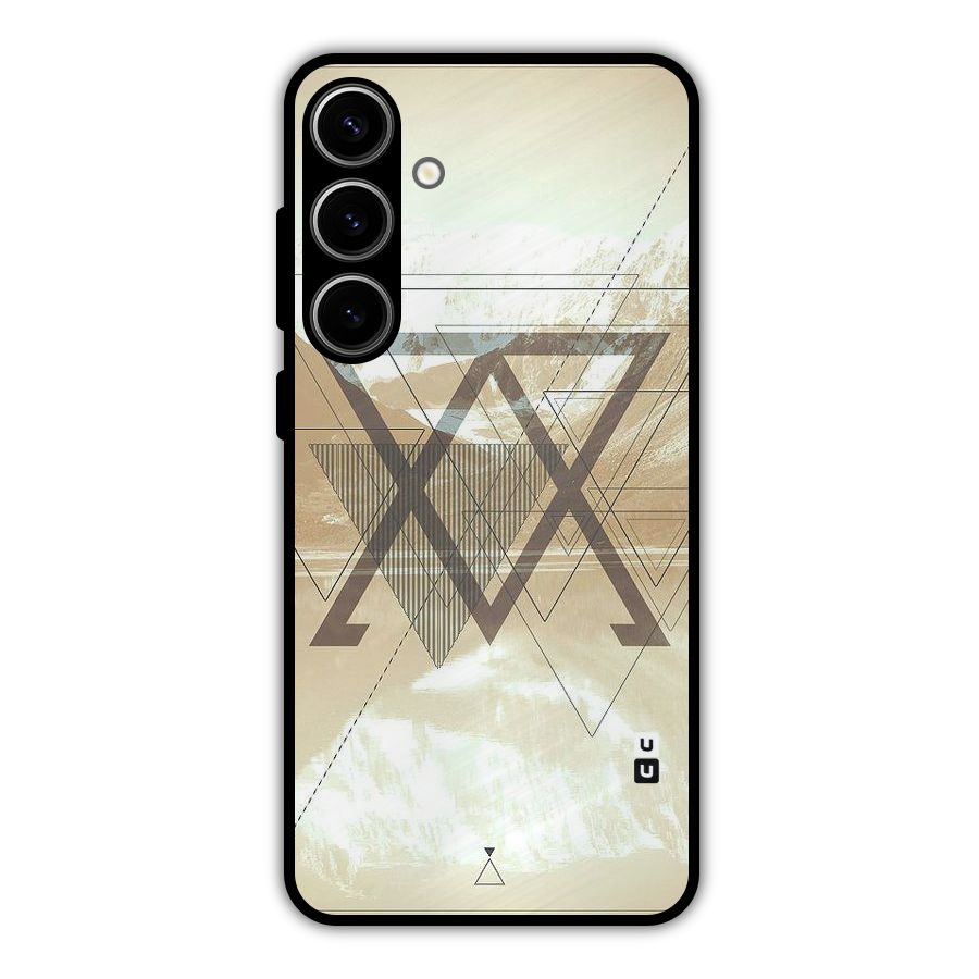 Beige View Metal Back Case for Galaxy S24 Plus