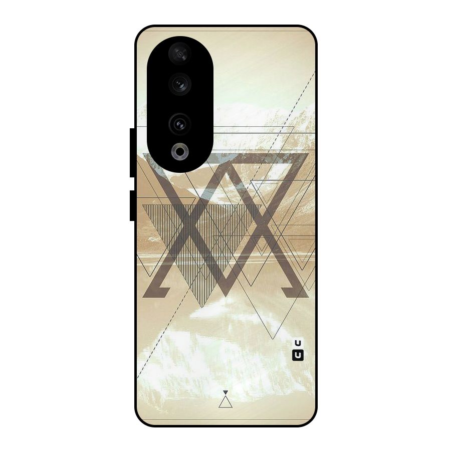 Beige View Metal Back Case for Honor 90