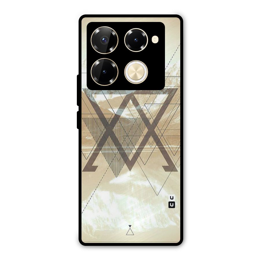 Beige View Metal Back Case for Infinix Note 40 Pro Plus
