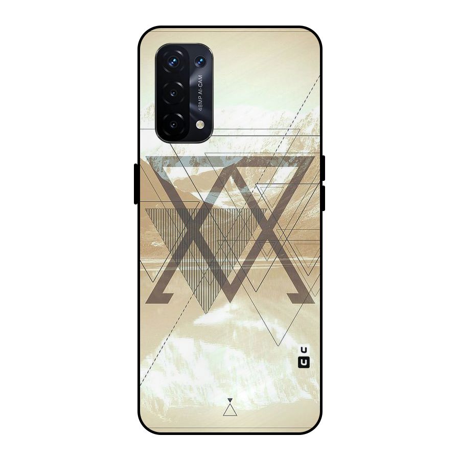 Beige View Metal Back Case for Oppo A74 5G