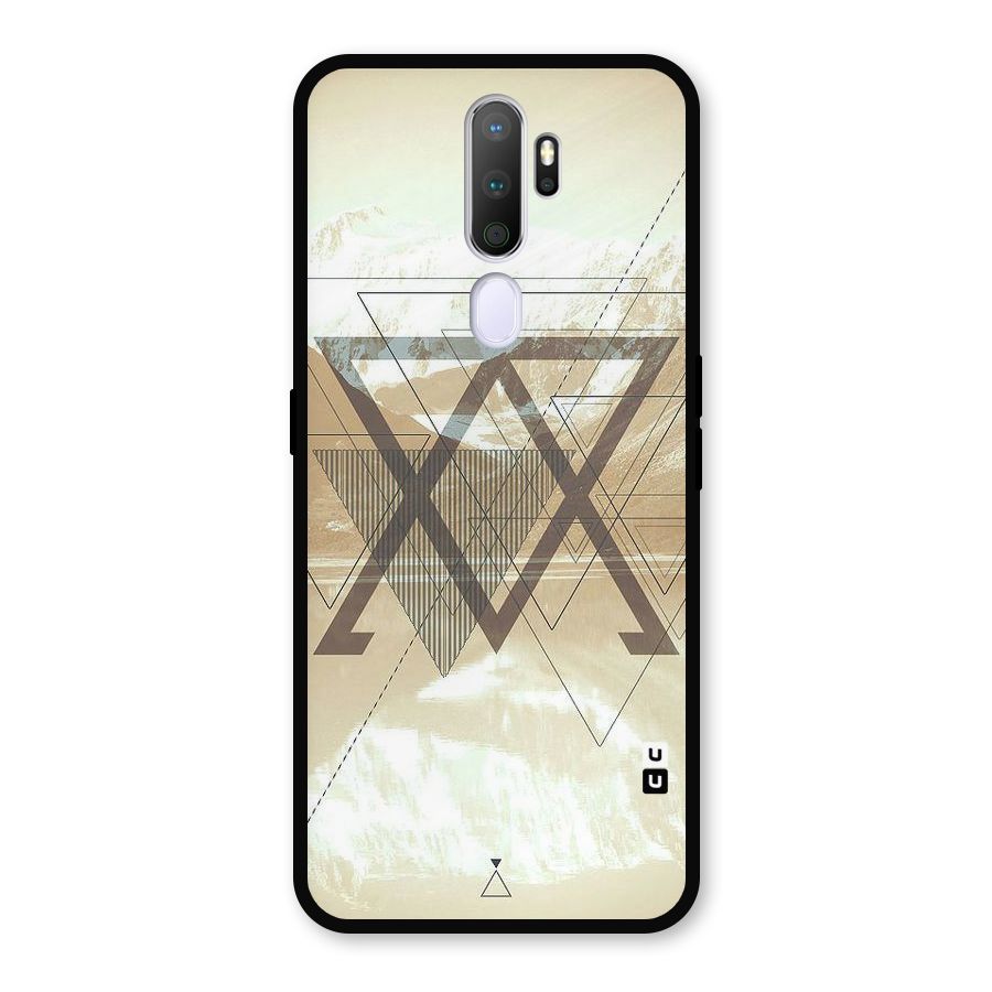 Beige View Metal Back Case for Oppo A9 (2020)