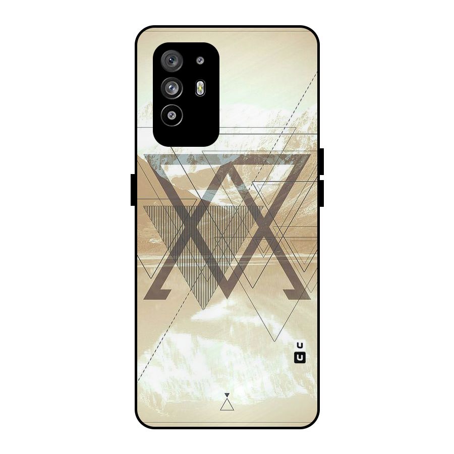 Beige View Metal Back Case for Oppo F19 Pro Plus 5G