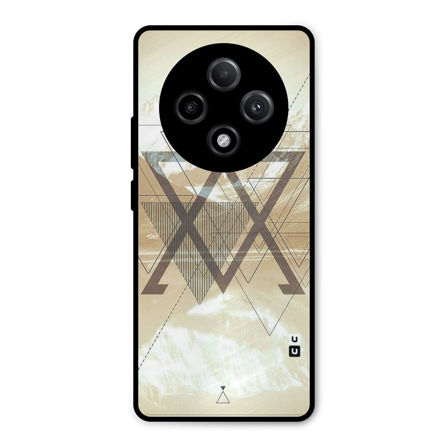 Beige View Metal Back Case for Oppo F27 Pro Plus