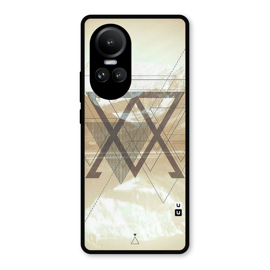 Beige View Metal Back Case for Oppo Reno10