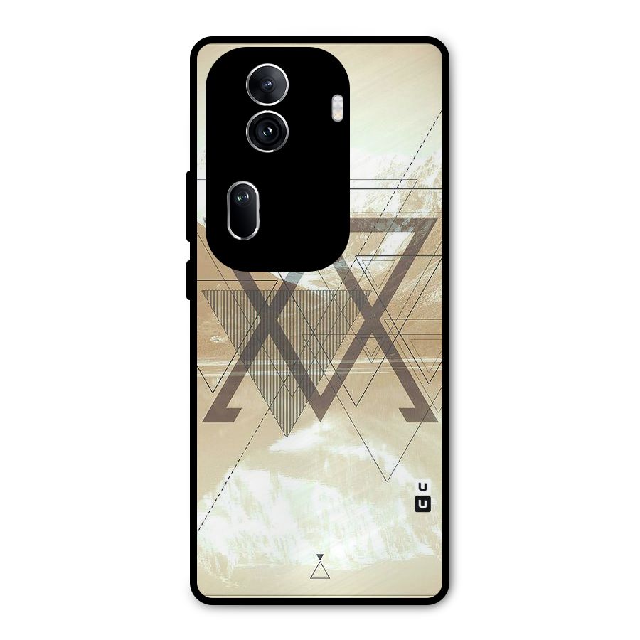 Beige View Metal Back Case for Oppo Reno11 Pro 5G