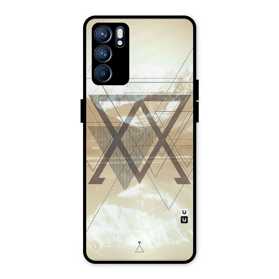 Beige View Metal Back Case for Oppo Reno6 5G