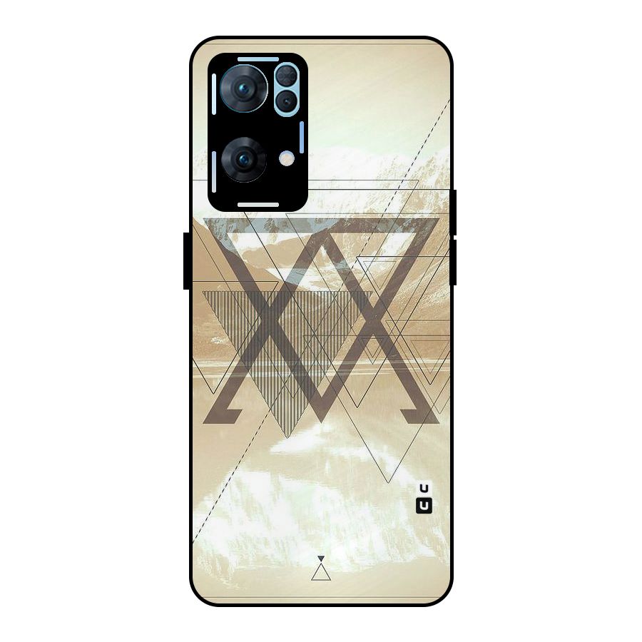Beige View Metal Back Case for Oppo Reno7 Pro 5G