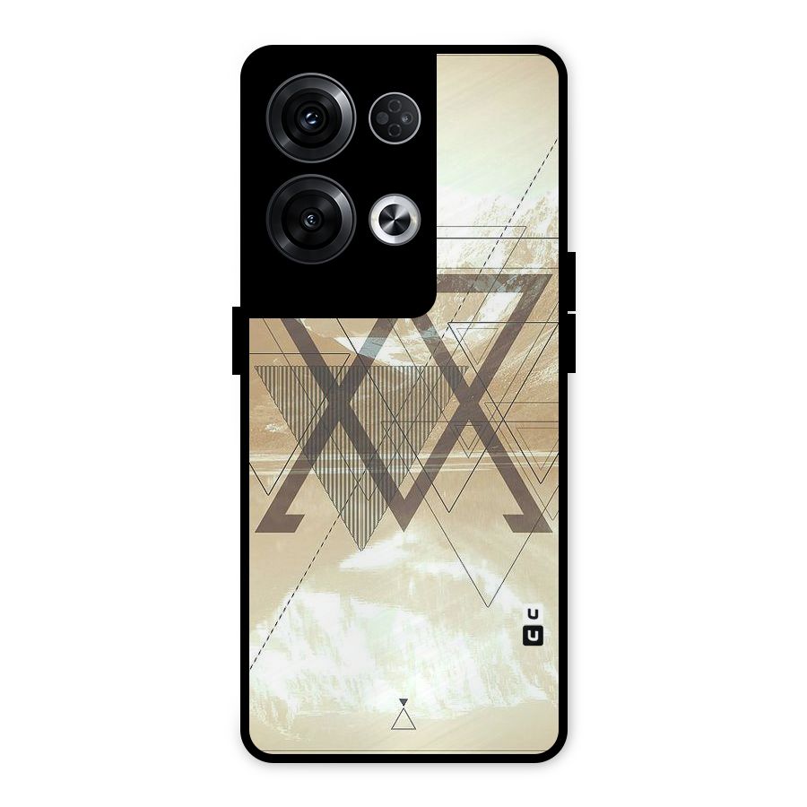 Beige View Metal Back Case for Oppo Reno8 Pro 5G