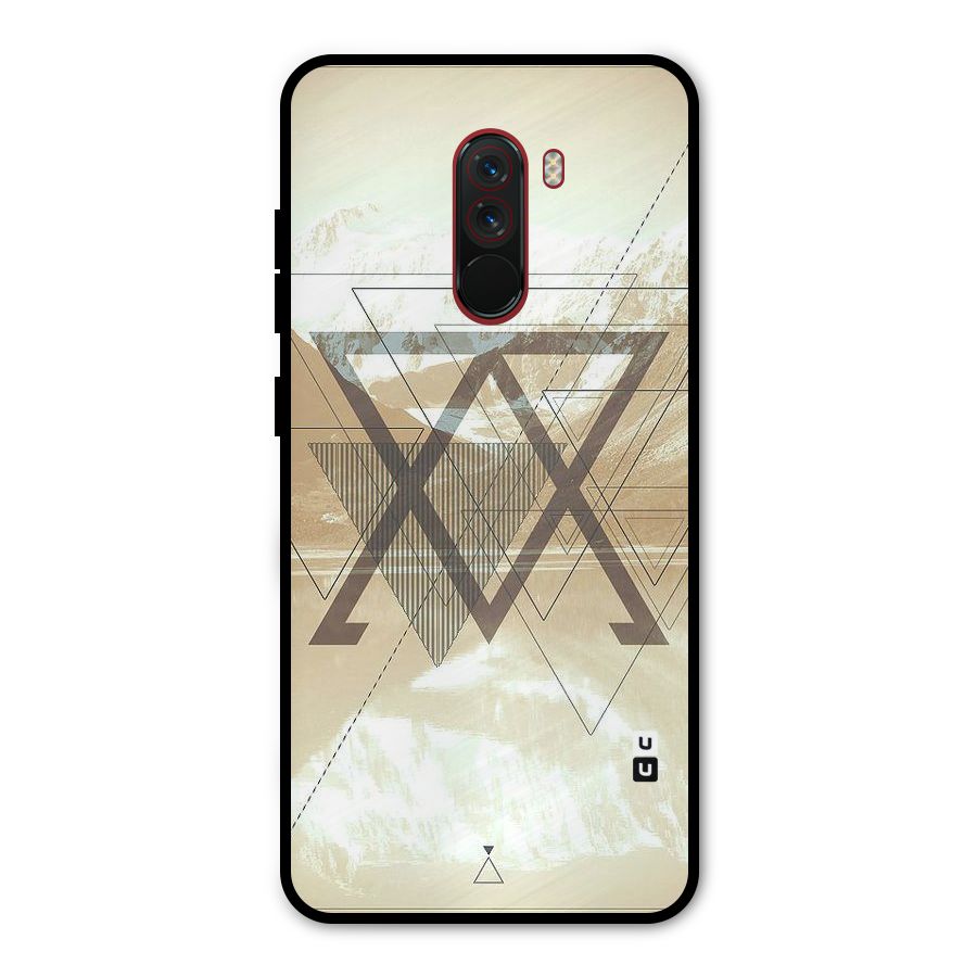 Beige View Metal Back Case for Poco F1