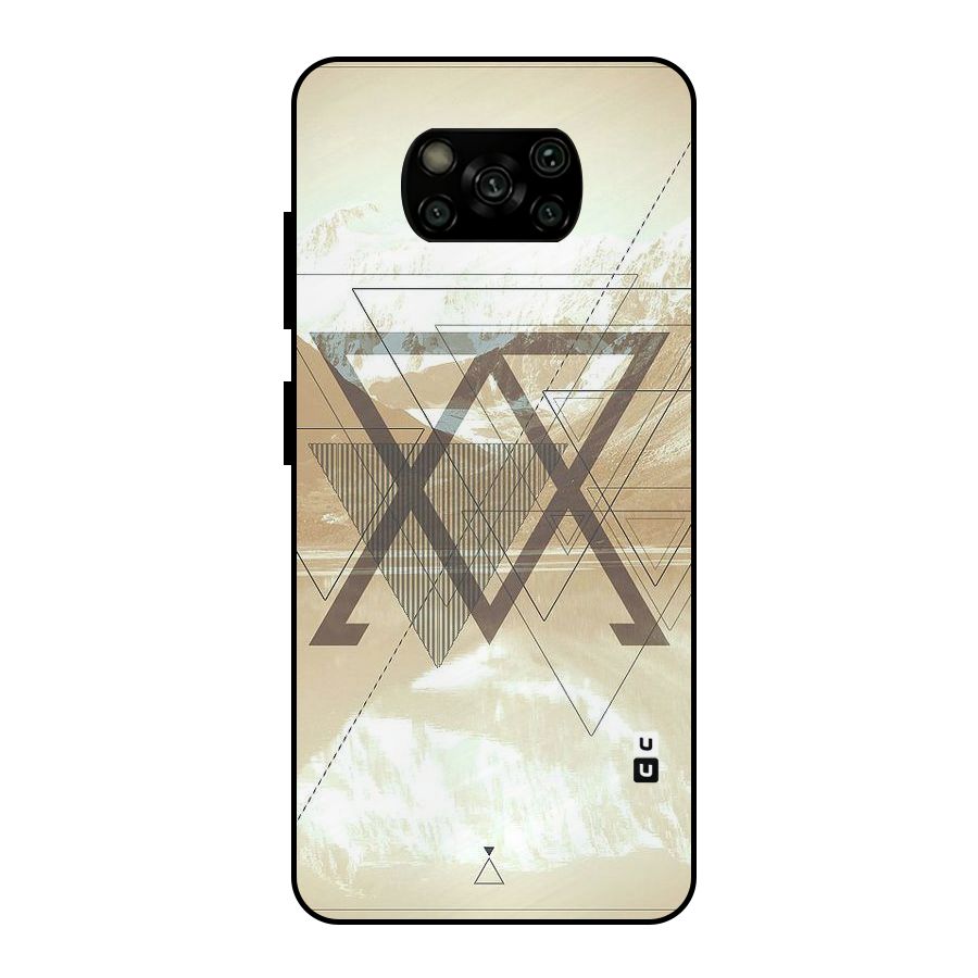 Beige View Metal Back Case for Poco X3